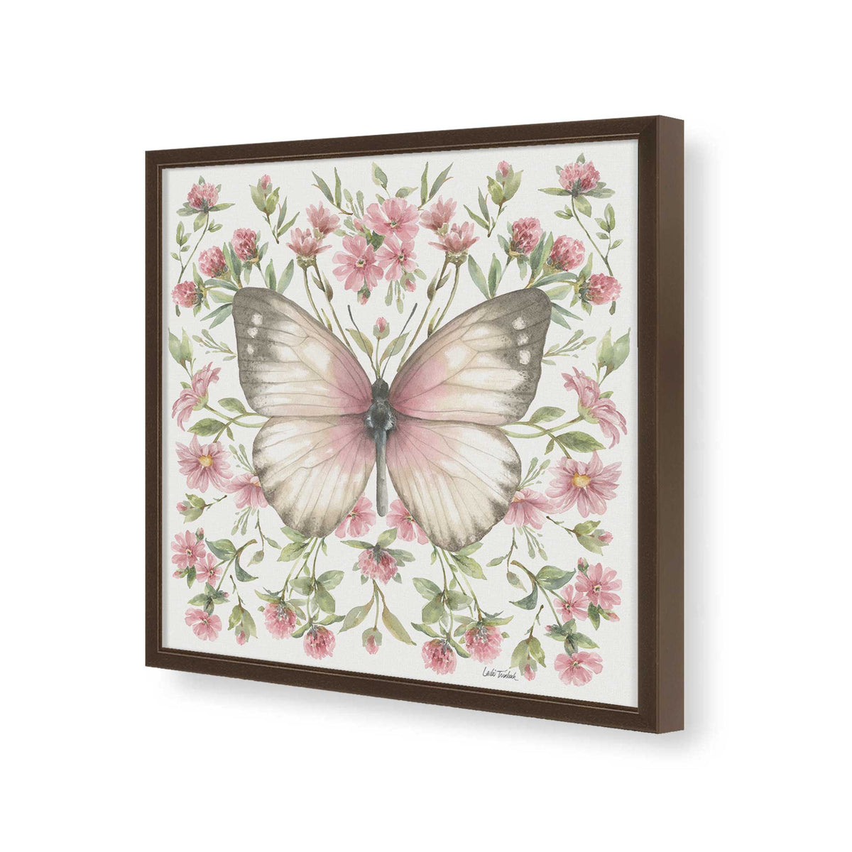 [Color:Espresso], Picture of art in a Espresso frame of the corner