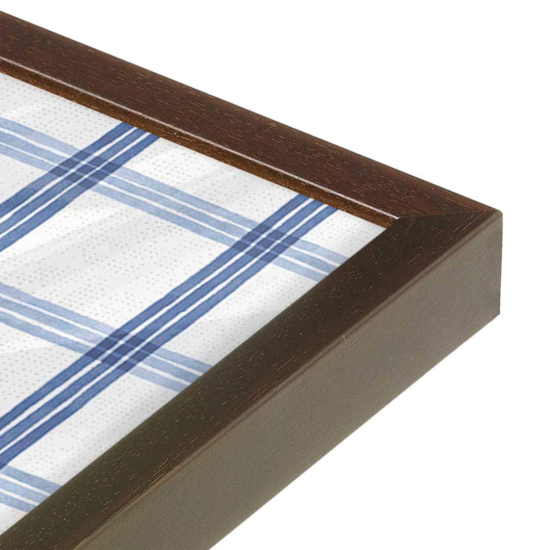 [Color:Espresso], Picture of art in a Espresso frame at an angle