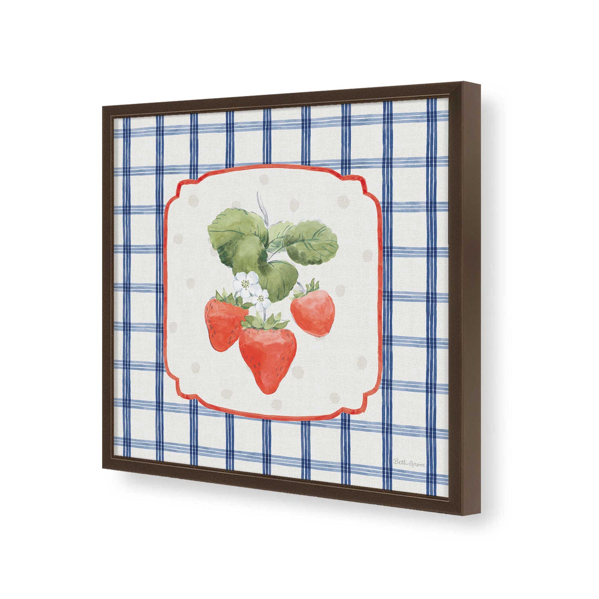 [Color:Espresso], Picture of art in a Espresso frame of the corner