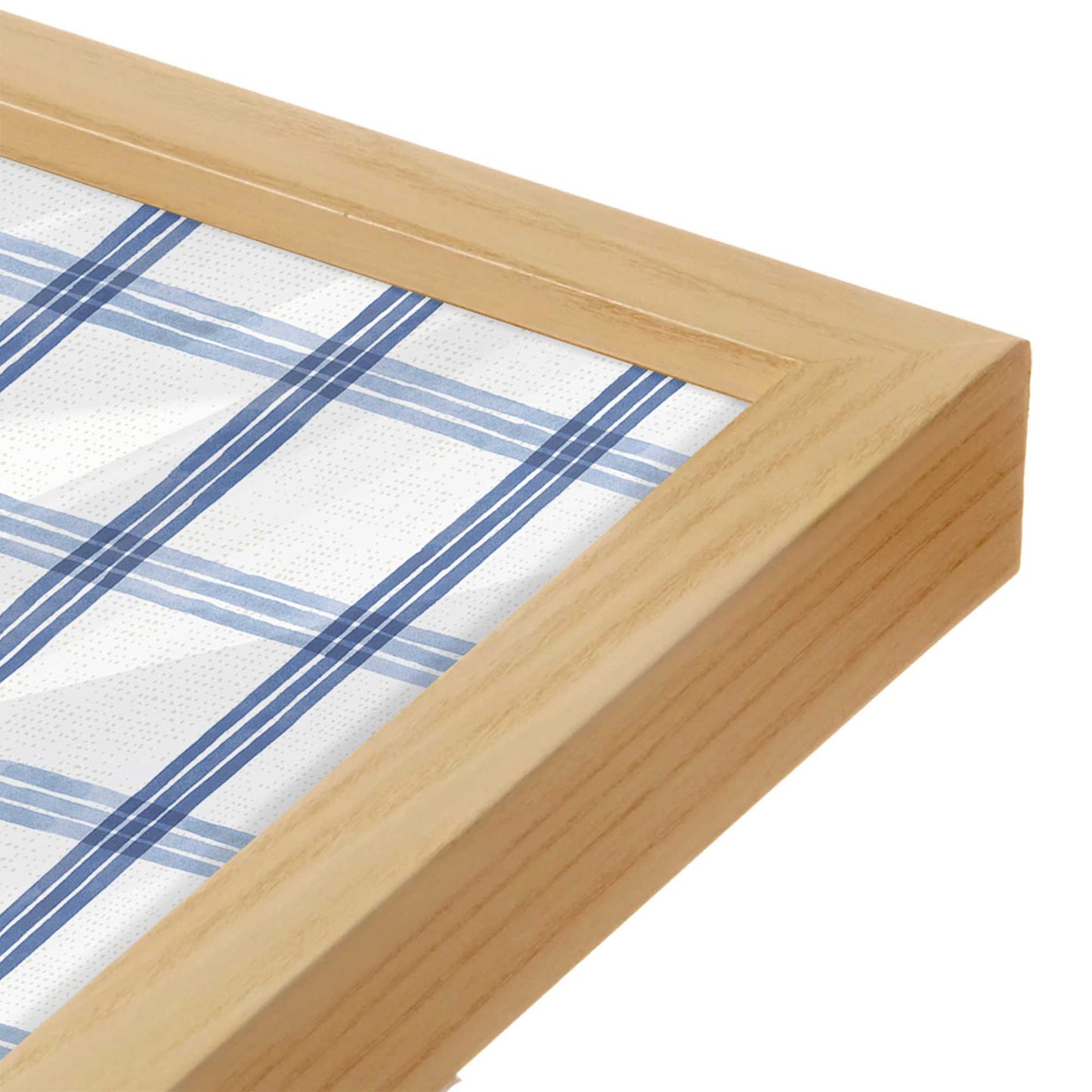 [Color:American Maple], Picture of art in a American Maple frame at an angle
