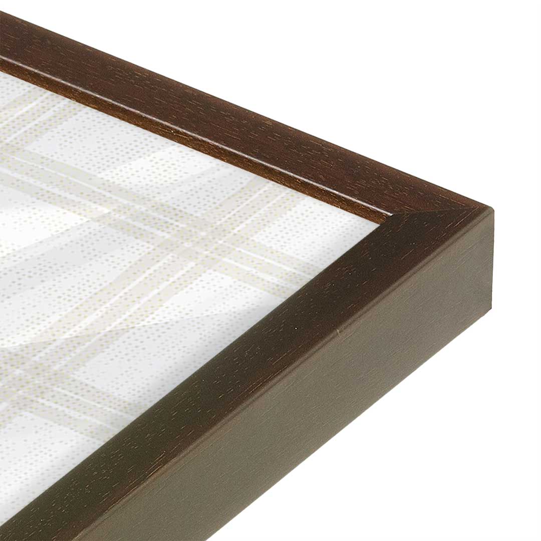 [Color:Espresso], Picture of art in a Espresso frame at an angle