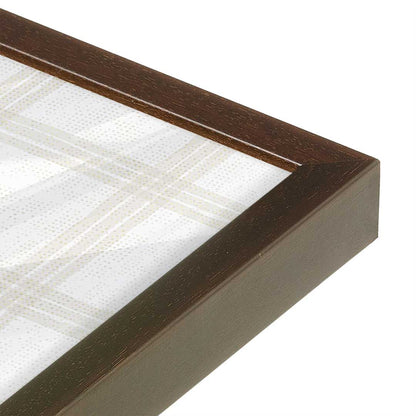 [Color:Espresso], Picture of art in a Espresso frame at an angle