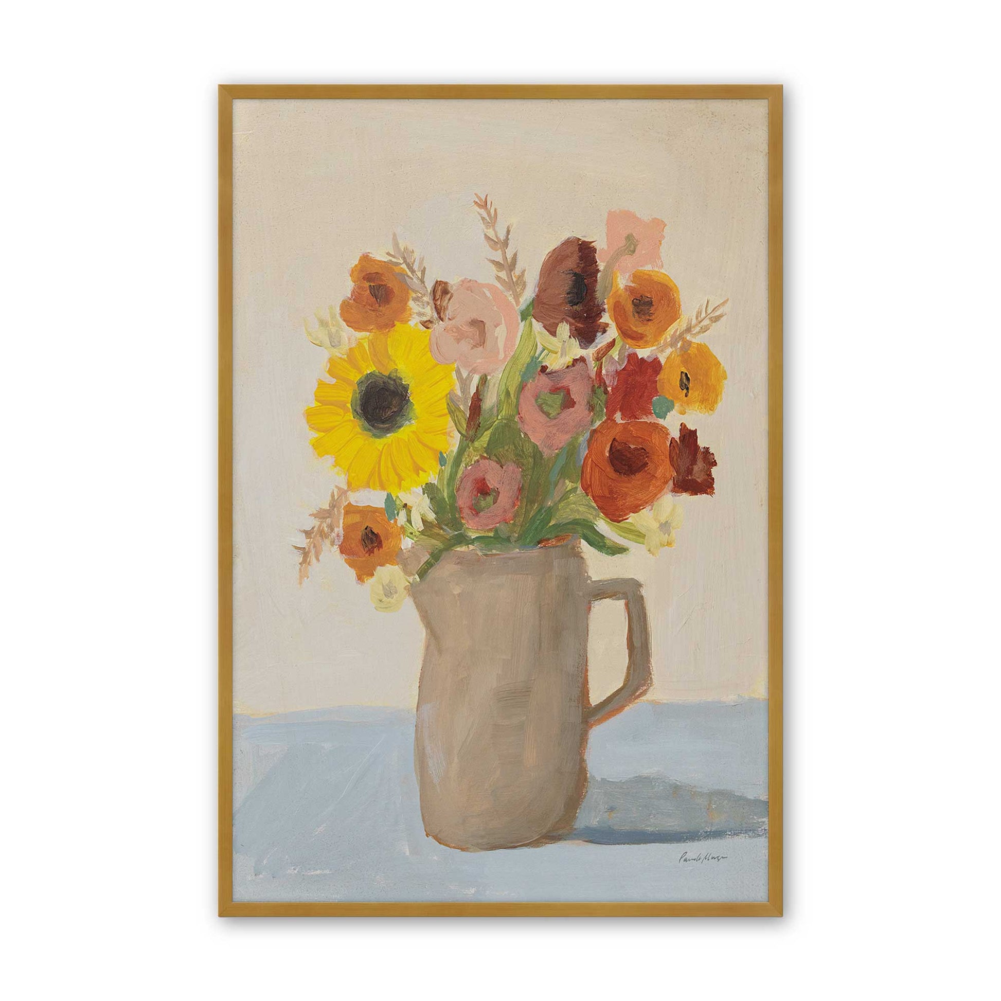 [Color:Polished Gold], Picture of art in a Polished Gold frame