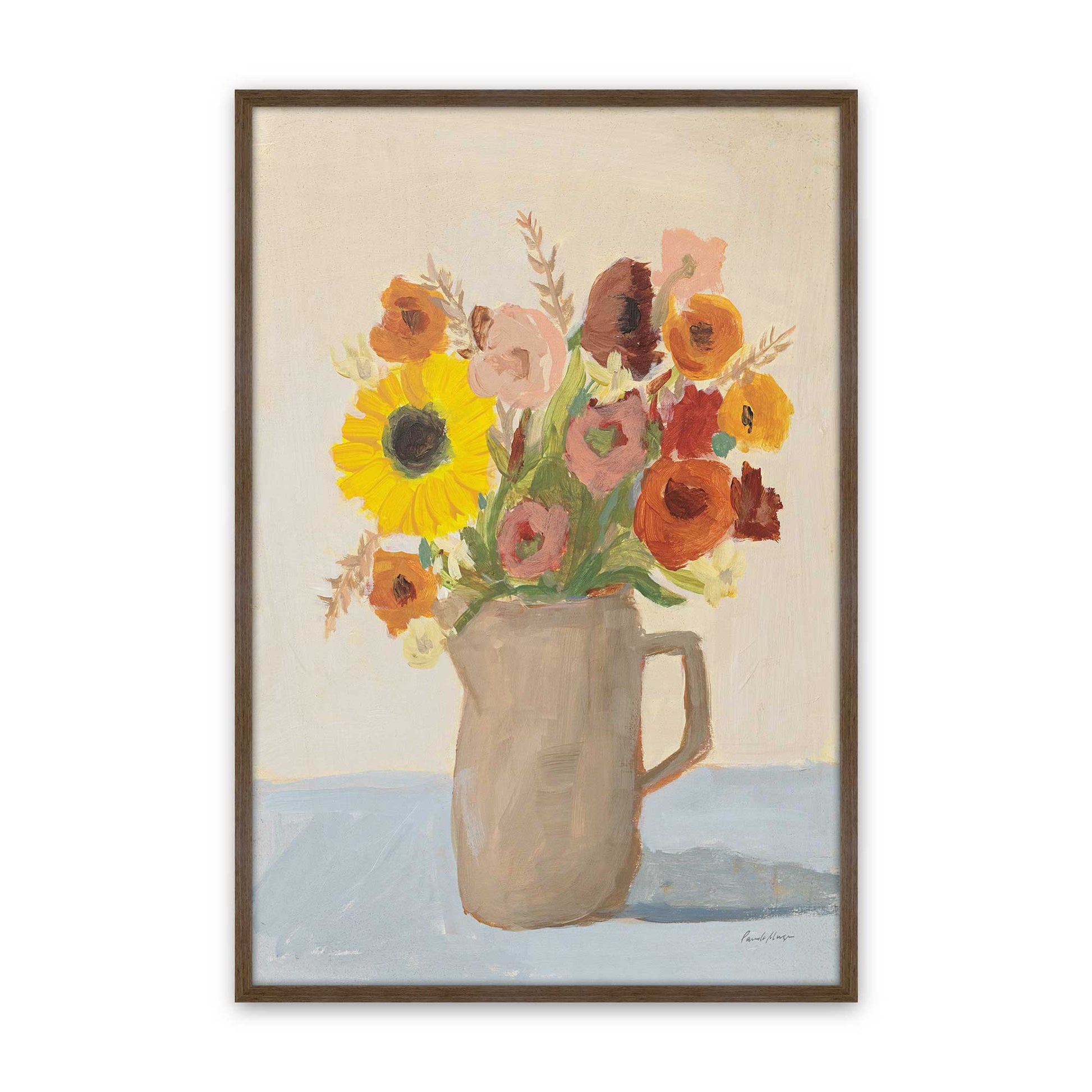 [Color:Walnut], Picture of art in a Walnut frame