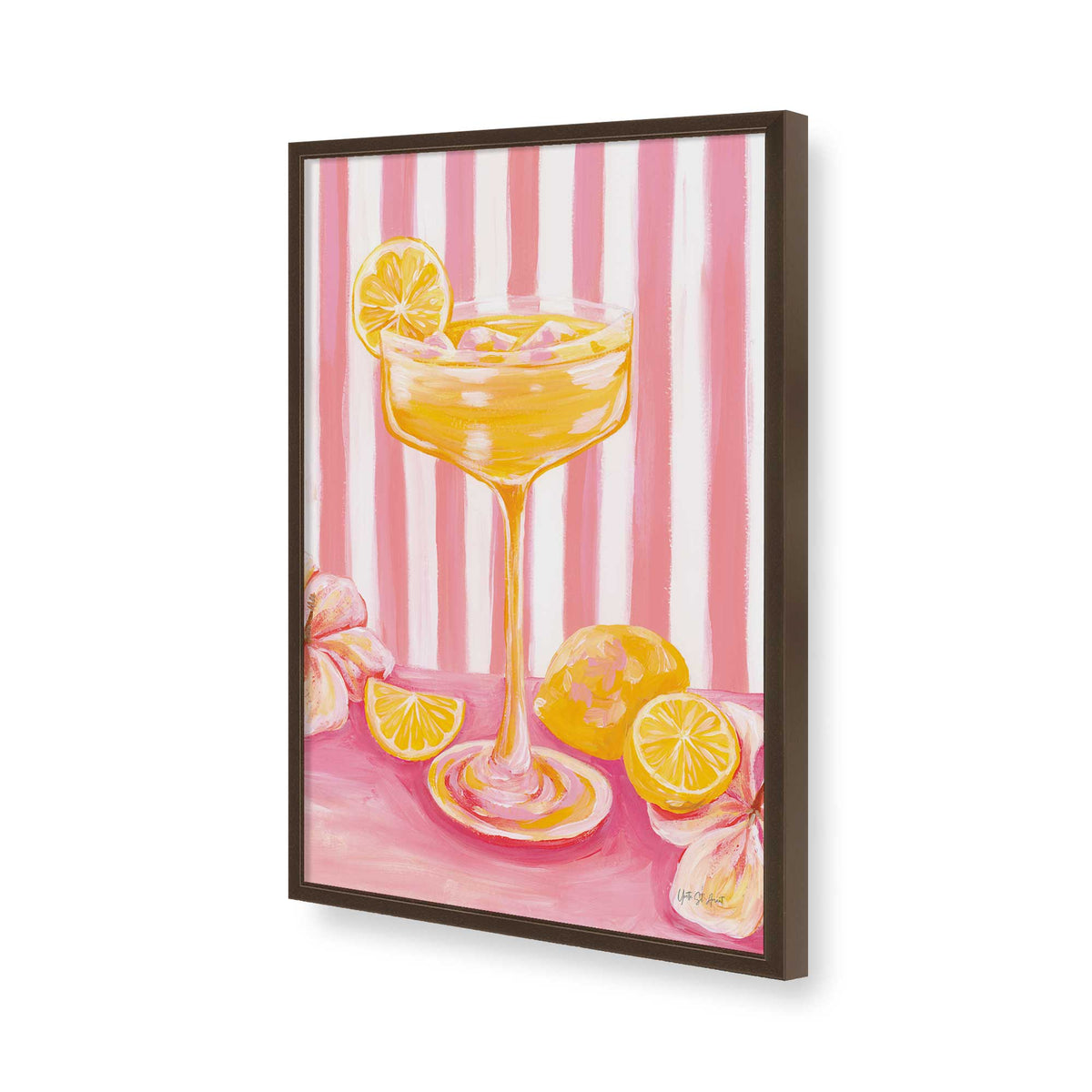 [Color:Belvinder Brown], Picture of art in a Belvinder Brown frame of the corner