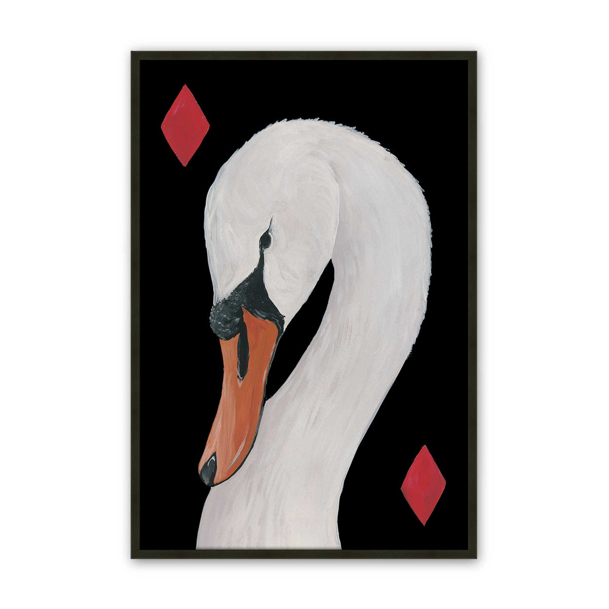 [Color:Satin Black], Picture of art in a Satin Black frame