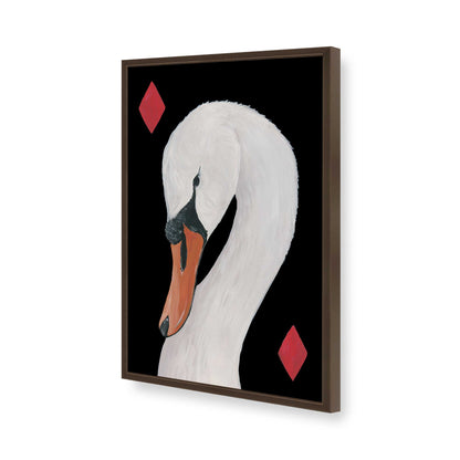 [Color:Brown], Picture of art in a Brown frame of the corner
