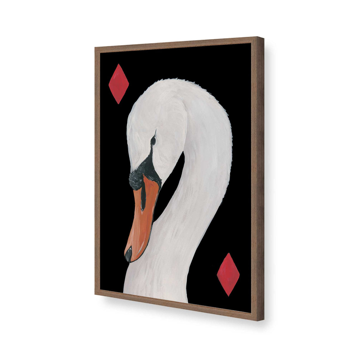 [Color:Walnut], Picture of art in a Walnut frame of the corner