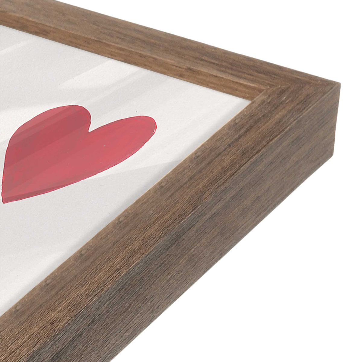[Color:Walnut], Picture of art in a Walnut frame at an angle