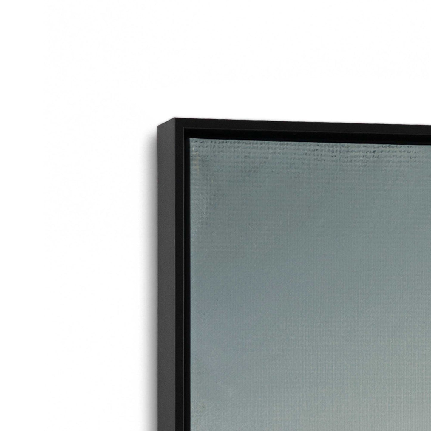 [Color:Satin Black], Picture of art in a Satin Black frame at an angle