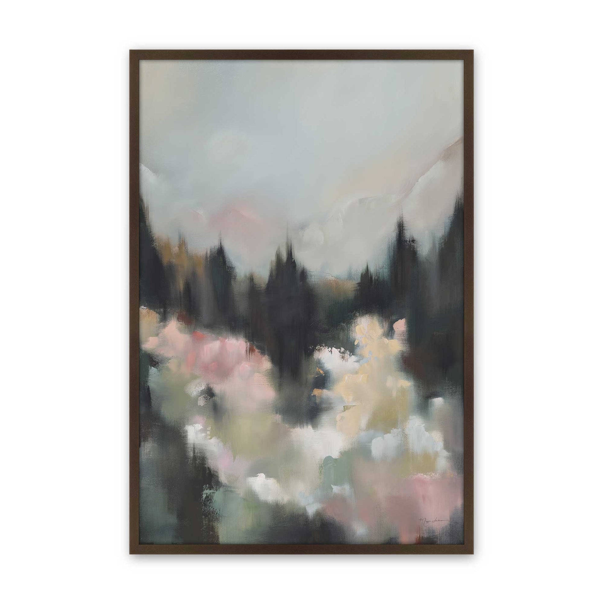 [Color:Brown], Picture of art in a Brown frame