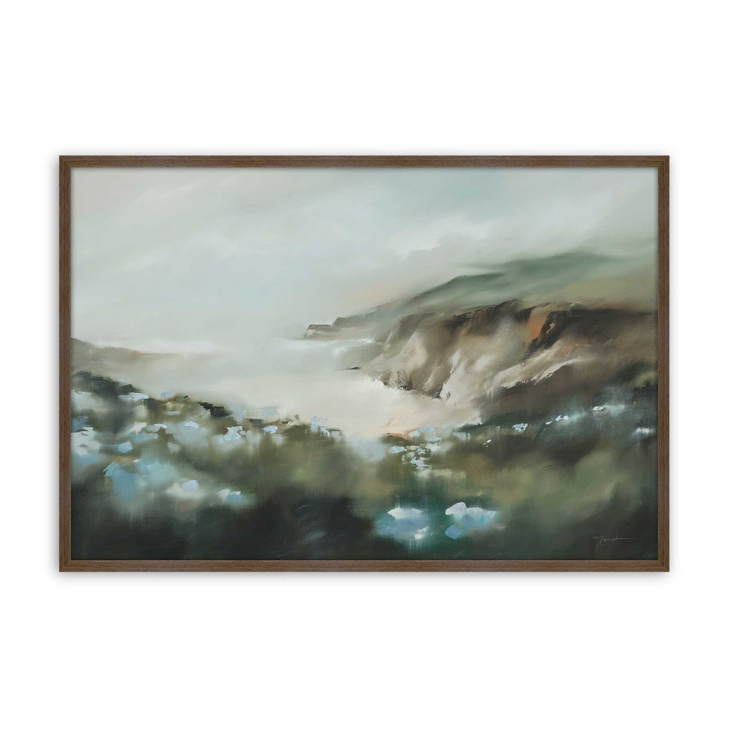 [Color:Walnut], Picture of art in a Walnut frame