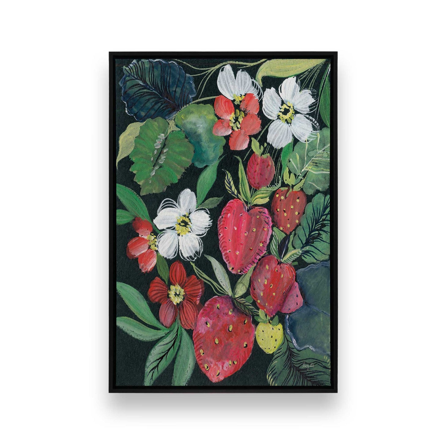 [Color:Satin Black], Picture of art in a Satin Black frame