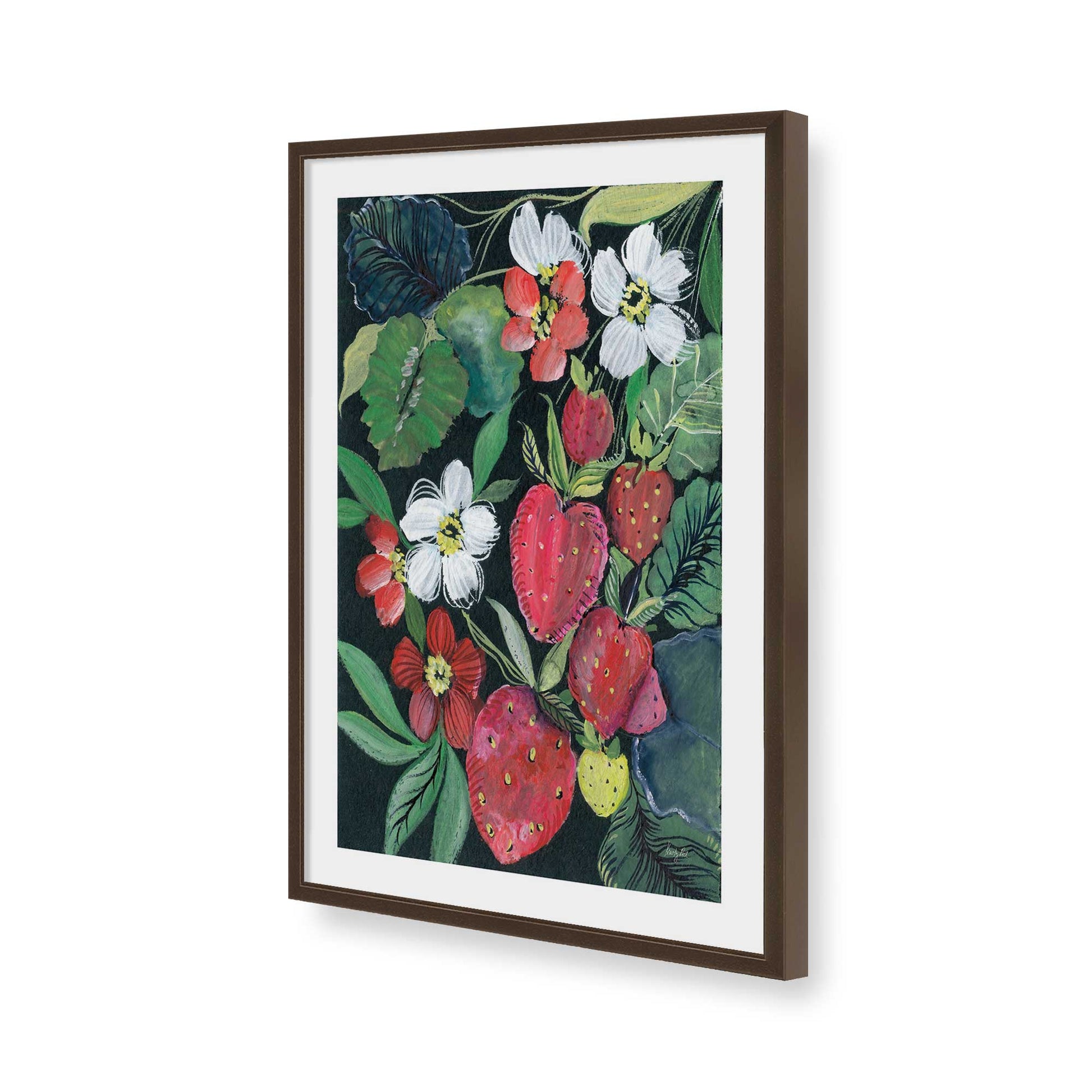 [Color:Belvinder Brown], Picture of art in a Belvinder Brown frame of the corner