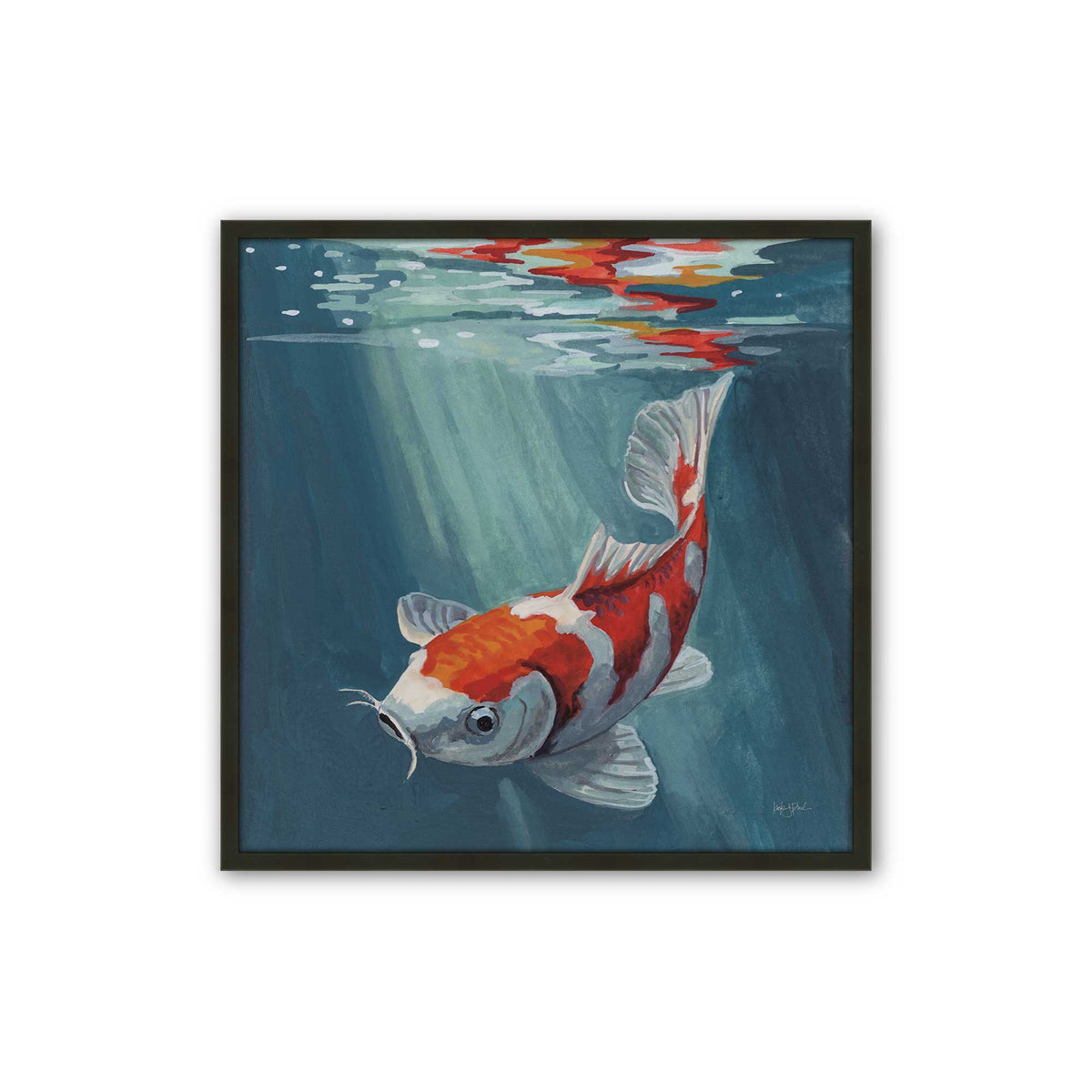 [Color:Satin Black], Picture of art in a Satin Black frame