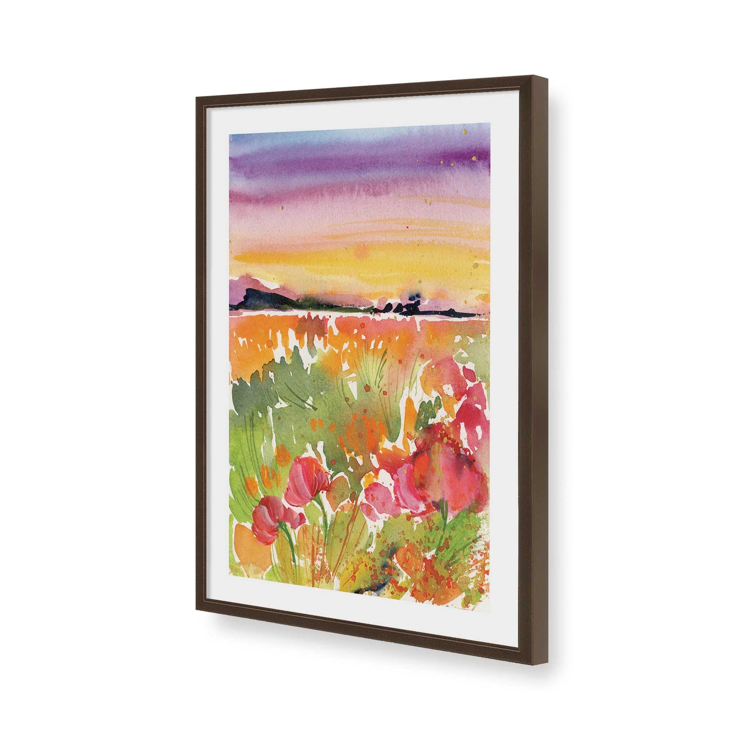 [Color:Belvinder Brown], Picture of art in a Belvinder Brown frame of the corner