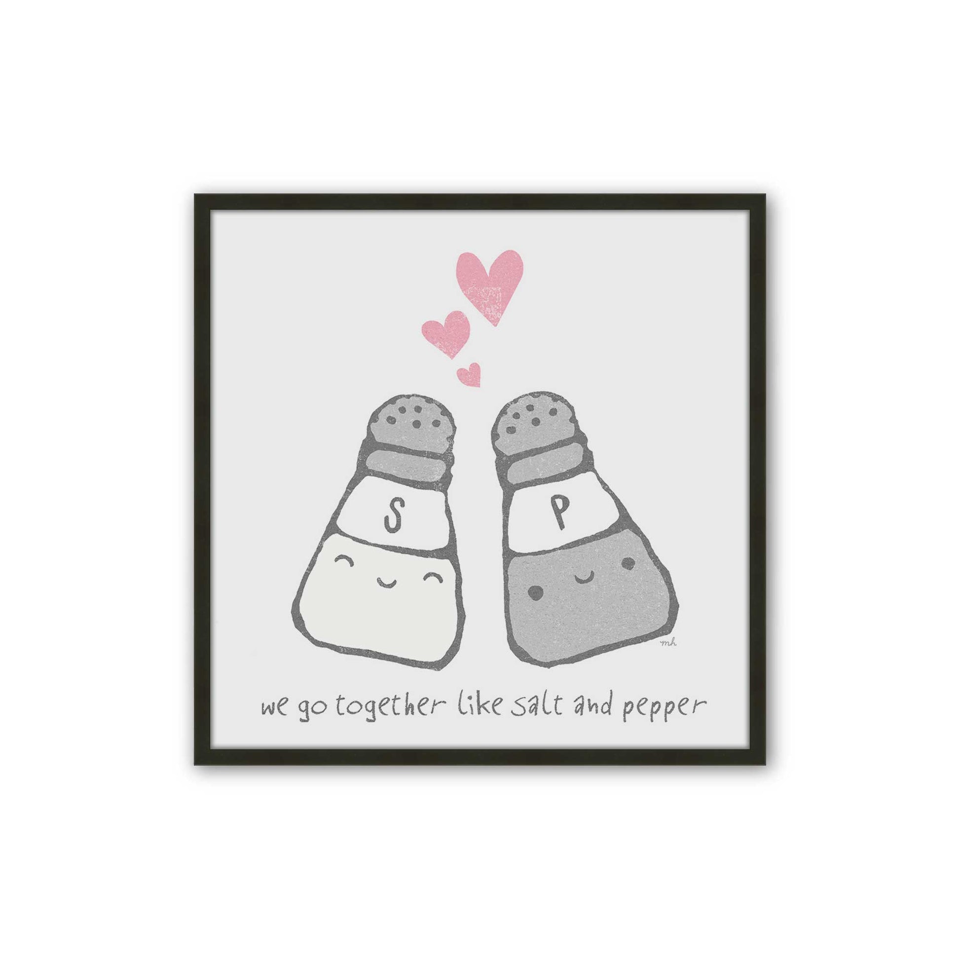 [Color:Satin Black], Picture of art in a Satin Black frame