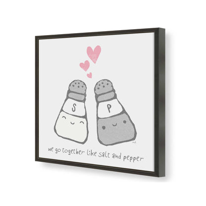 [Color:Satin Black], Picture of art in a Satin Black frame of the corner