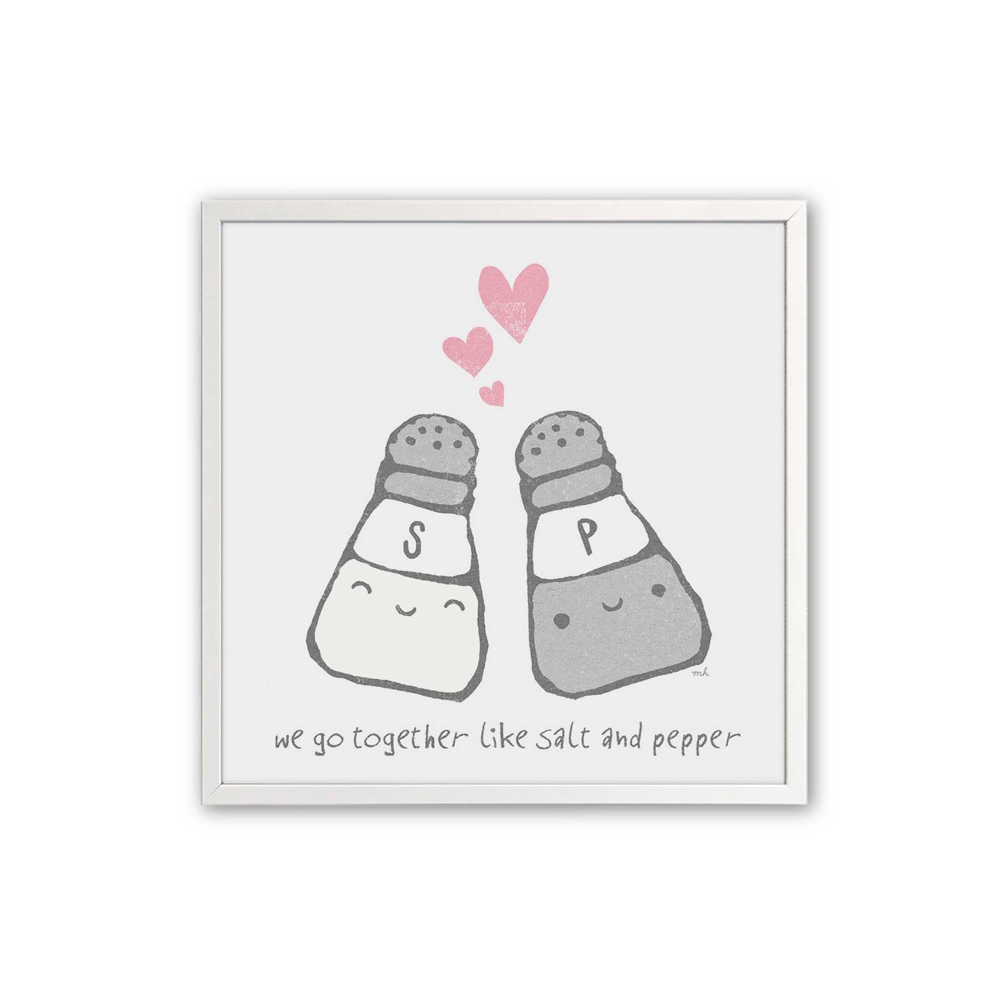 [Color:Opaque White], Picture of art in a Opaque White frame