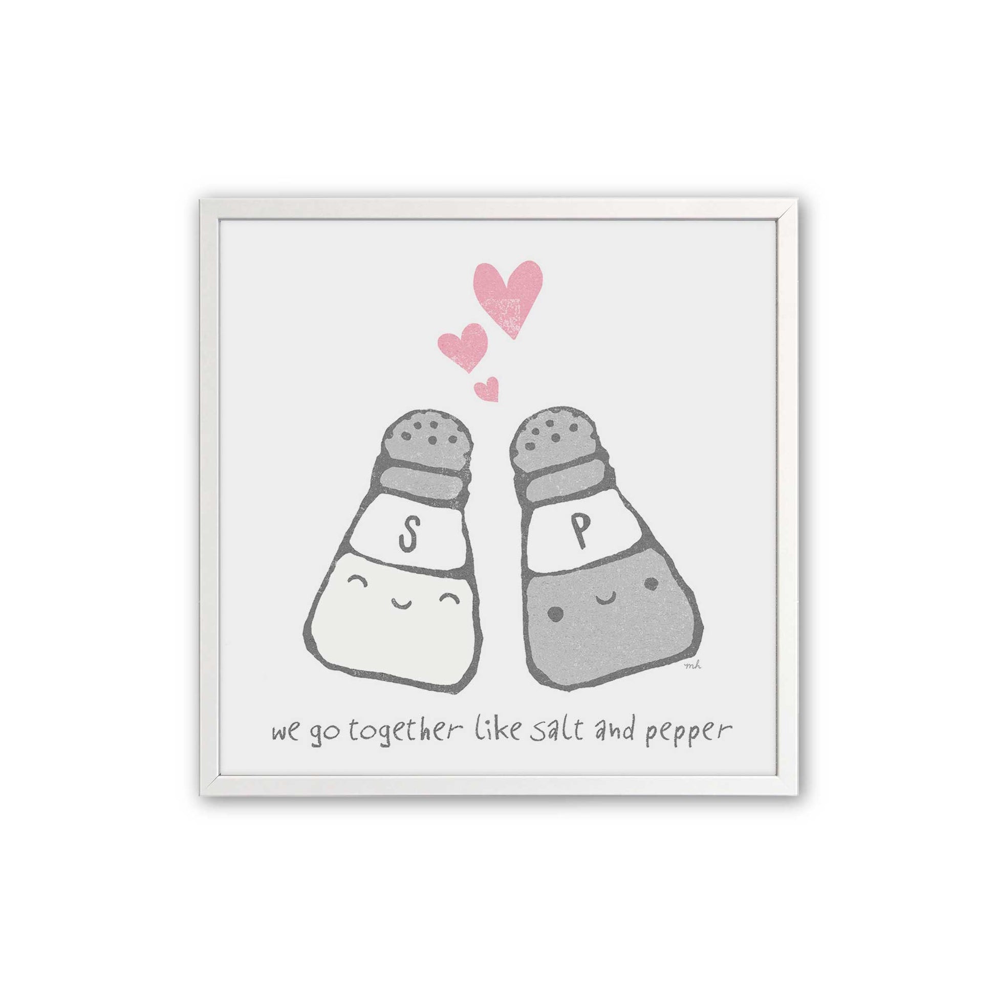 [Color:Opaque White], Picture of art in a Opaque White frame