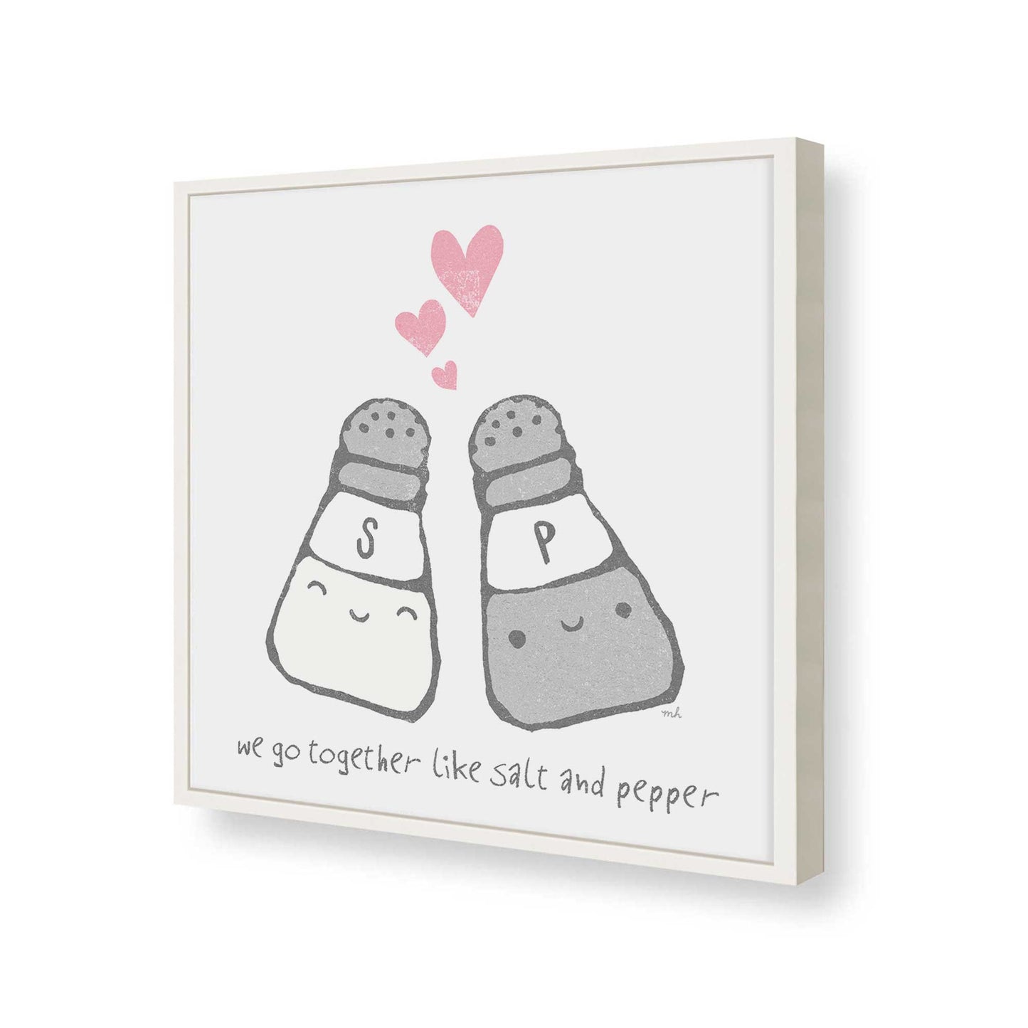 [Color:Opaque White], Picture of art in a Opaque White frame of the corner