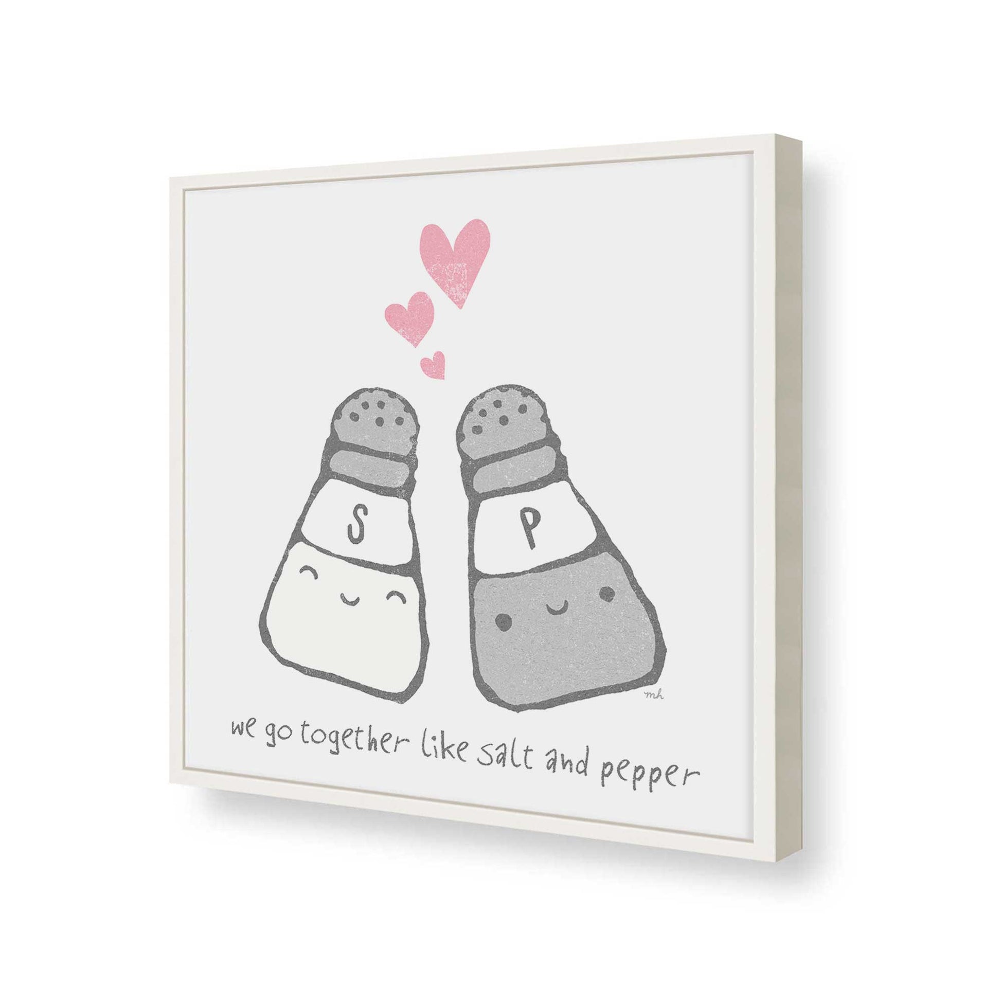 [Color:Opaque White], Picture of art in a Opaque White frame of the corner