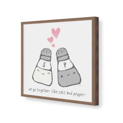 [Color:Walnut], Picture of art in a Walnut frame of the corner