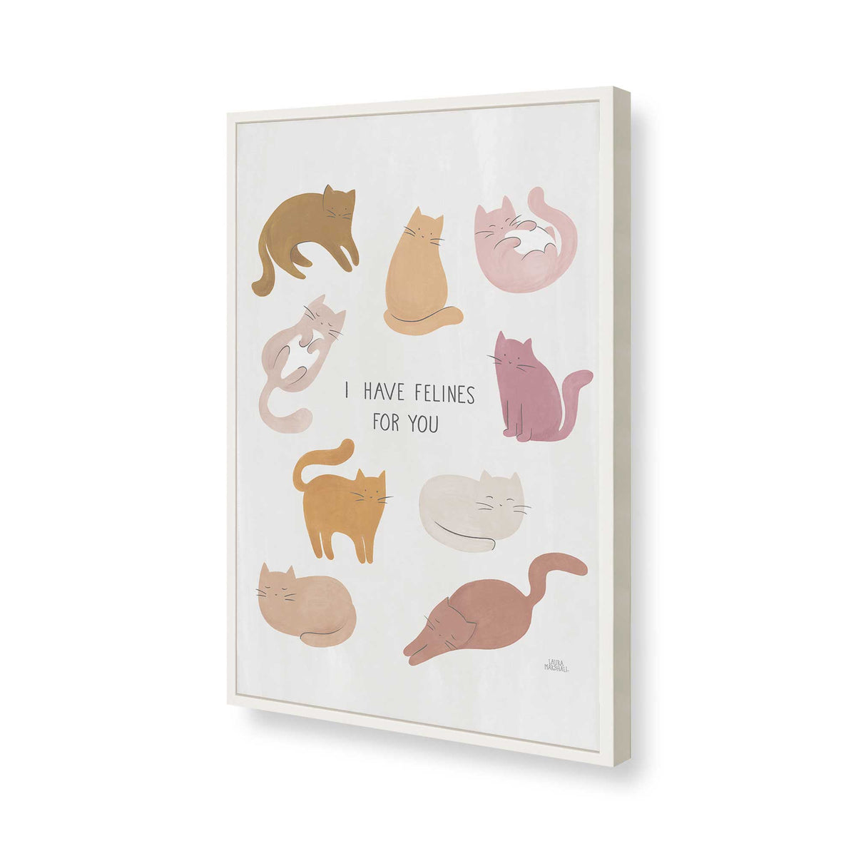 [Color:Opaque White], Picture of art in a Opaque White frame of the corner
