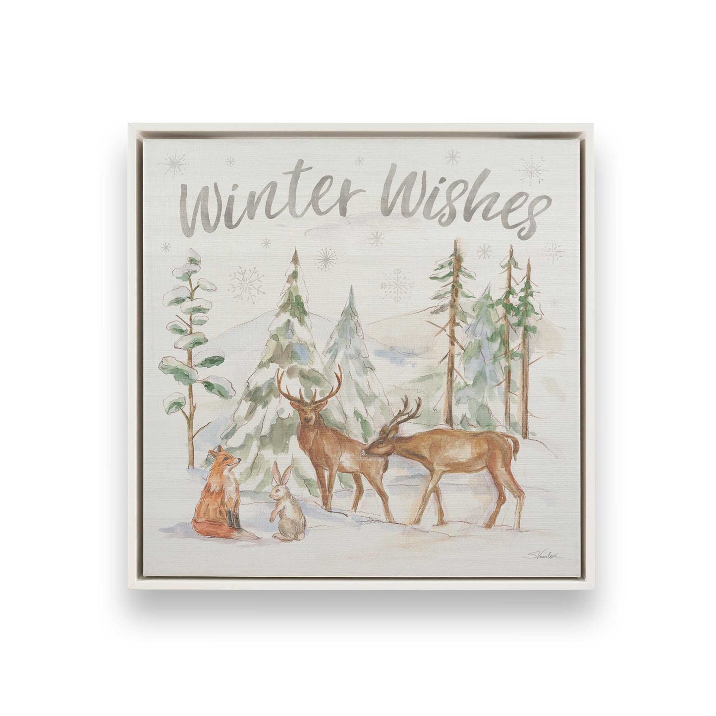 [Color:Opaque White], Picture of art in a White frame