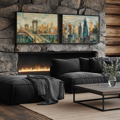 [Color:Walnut], Picture of art in a Walnut frame