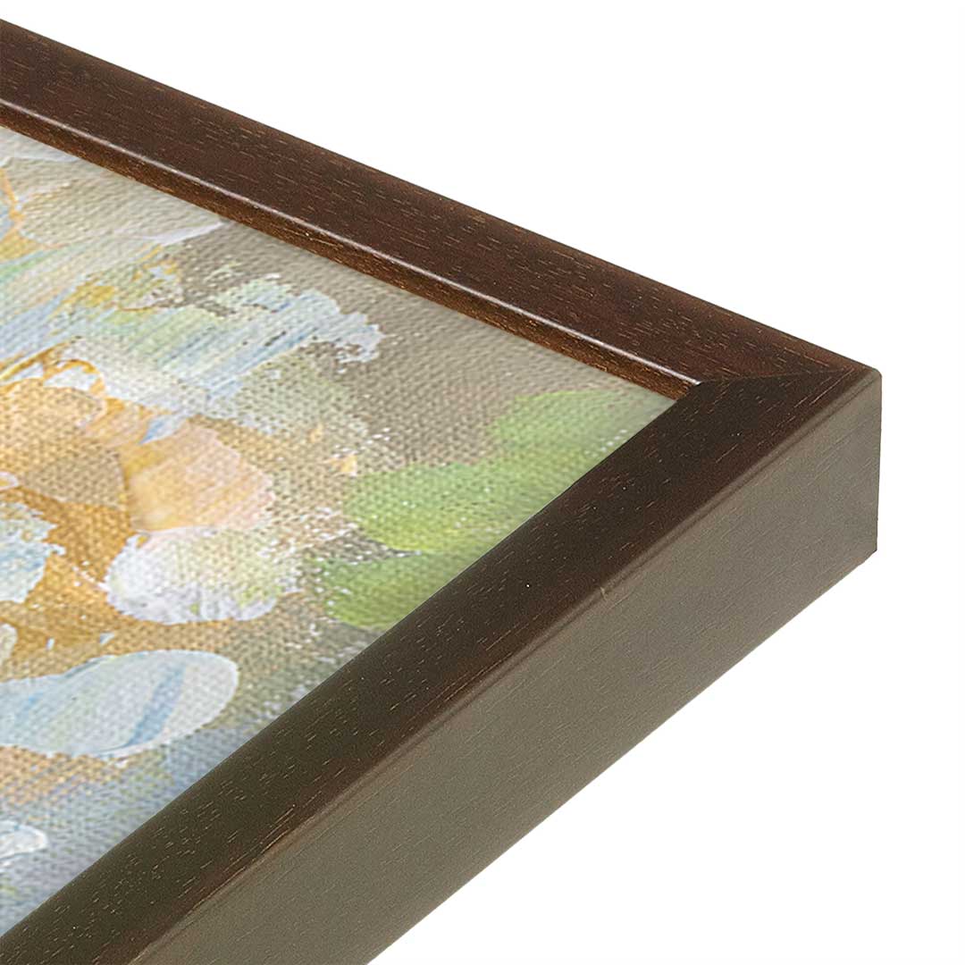 [Color:Belvinder Brown], Picture of art in a Belvinder Brown frame of the corner