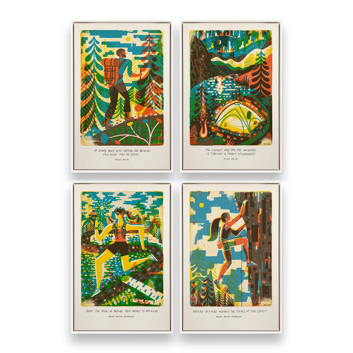 [Color:Opaque White], Picture of art in a White frame