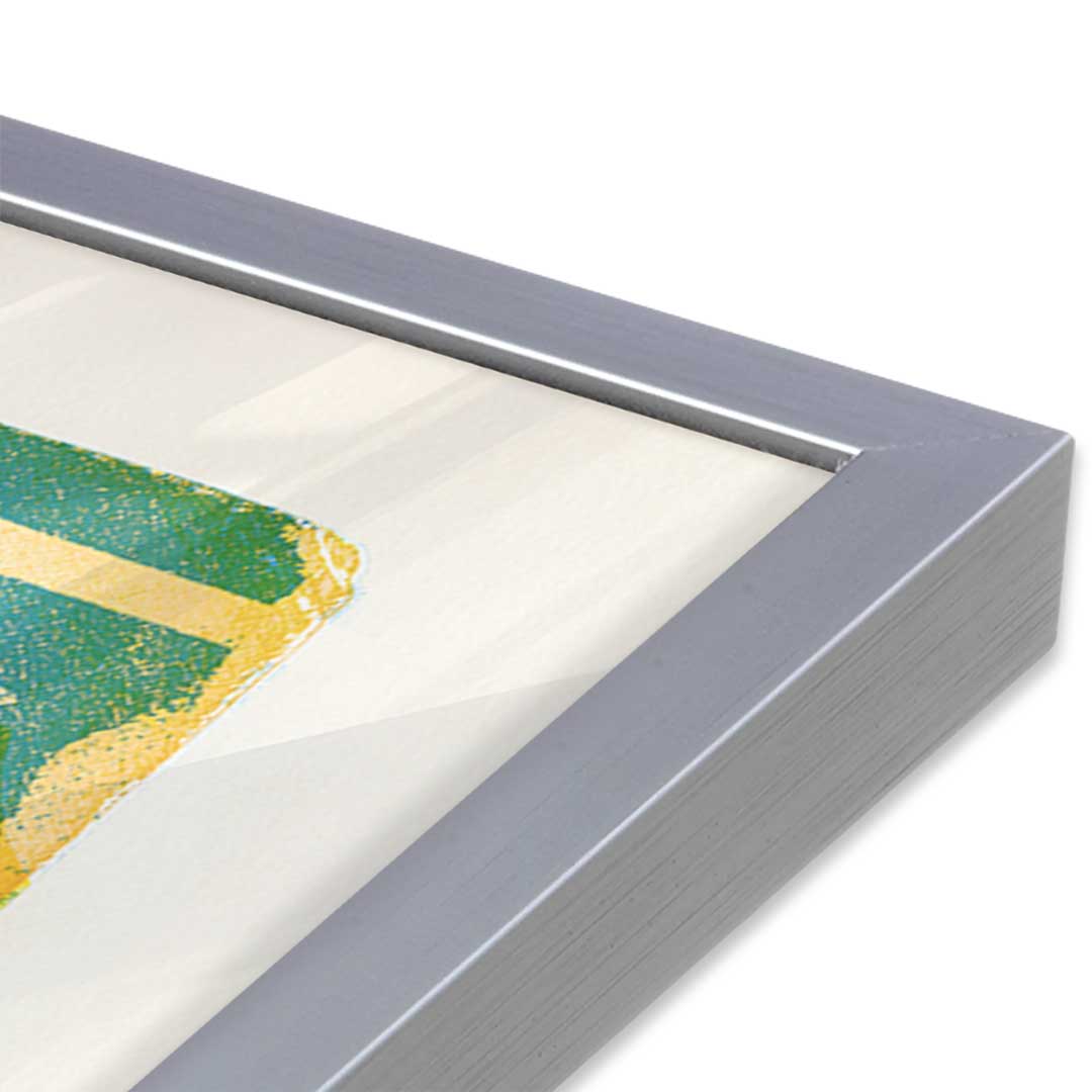[Color:Polished Chrome], Picture of art in a Polished Chrome frame at an angle