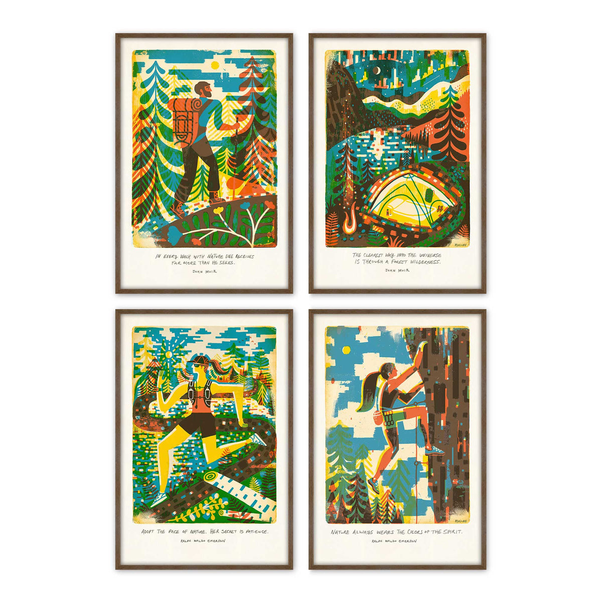 [Color:Walnut], Picture of art in a Walnut frame