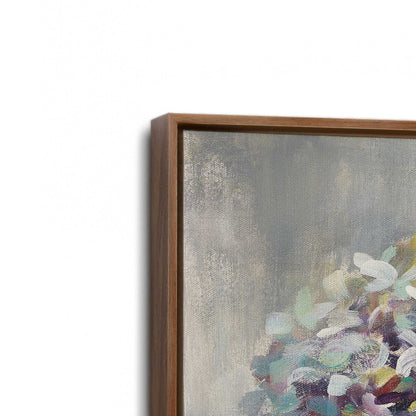 [Color:Walnut], Picture of art in a Walnut frame at an angle