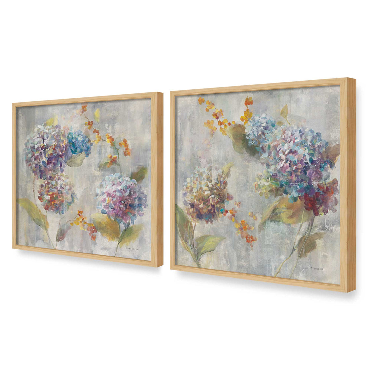 [Color:American Maple], Picture of art in an American Maple frame at an angle