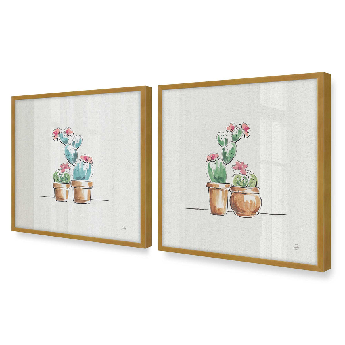 [Color:Polished Gold], Picture of art in a Polished Gold frame of the corner