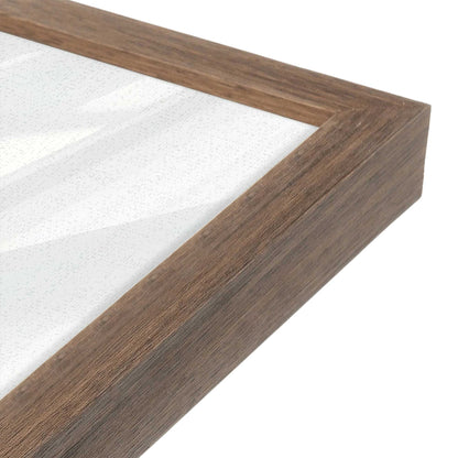 [Color:Walnut], Picture of art in a Walnut frame of the corner