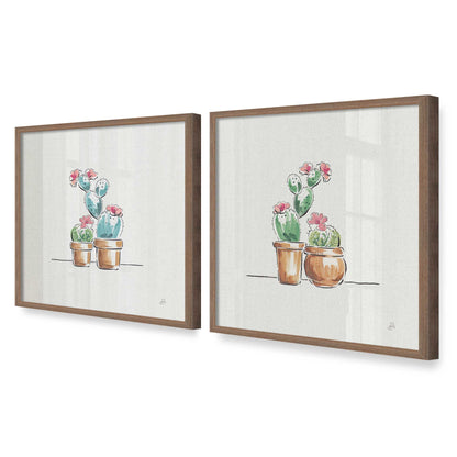 [Color:Walnut], Picture of art in a Walnut frame at an angle
