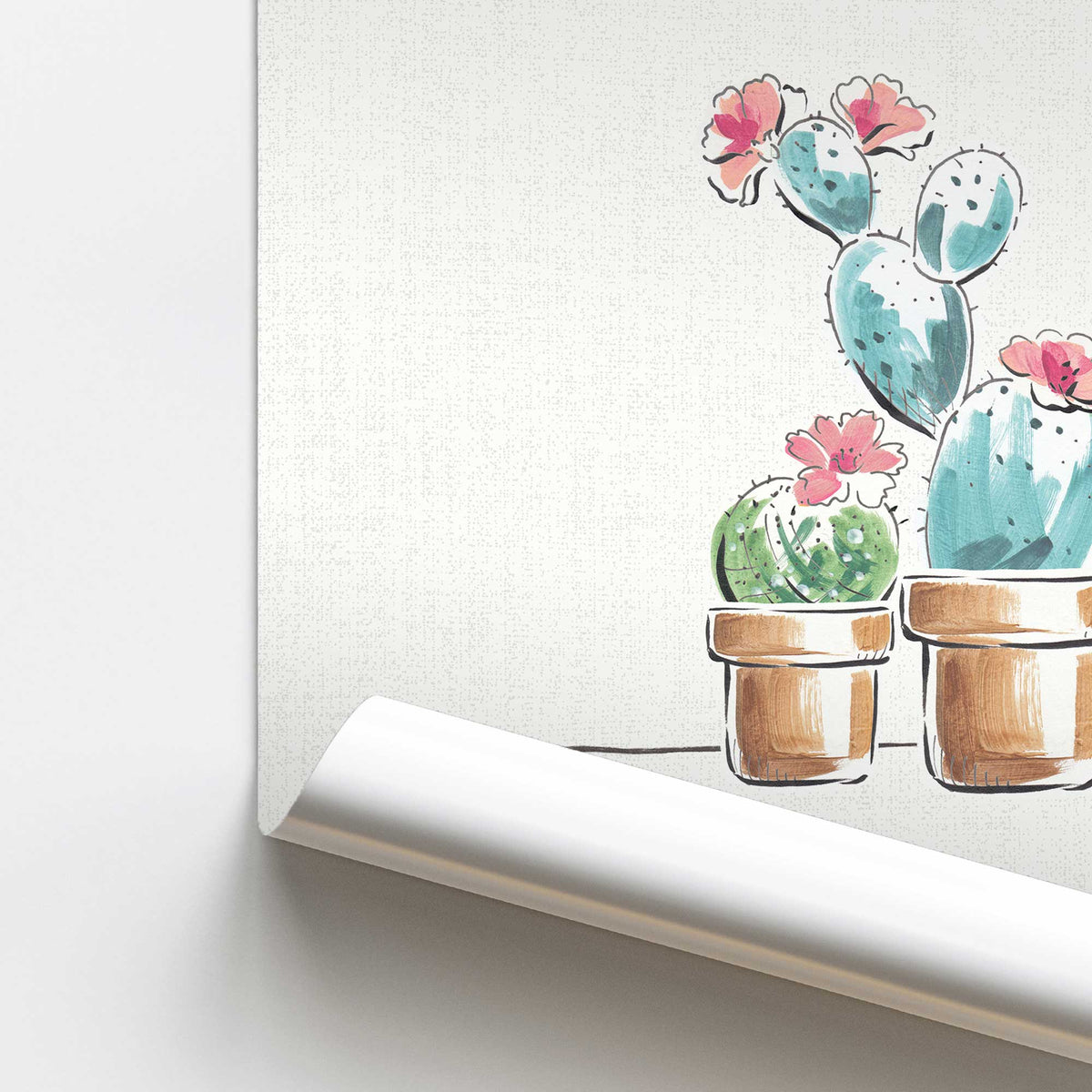 [color:Rolled Print], Picture of close up of art