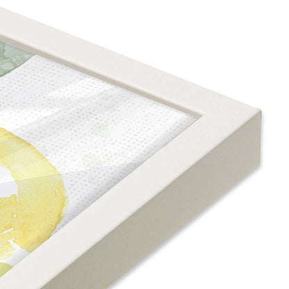 [Color:Opaque White], Picture of art in an Opaque White frame of the corner