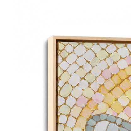 [Color:American Maple], Picture of art in an American Maple frame at an angle