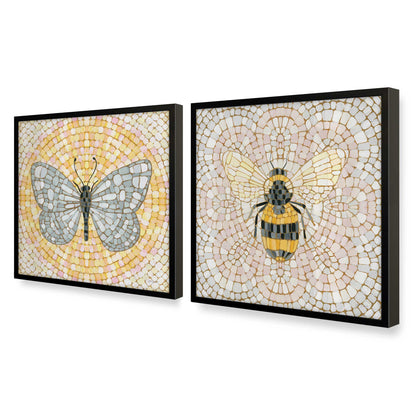 [Color:Satin Black], Picture of art in a Satin Black frame at an angle