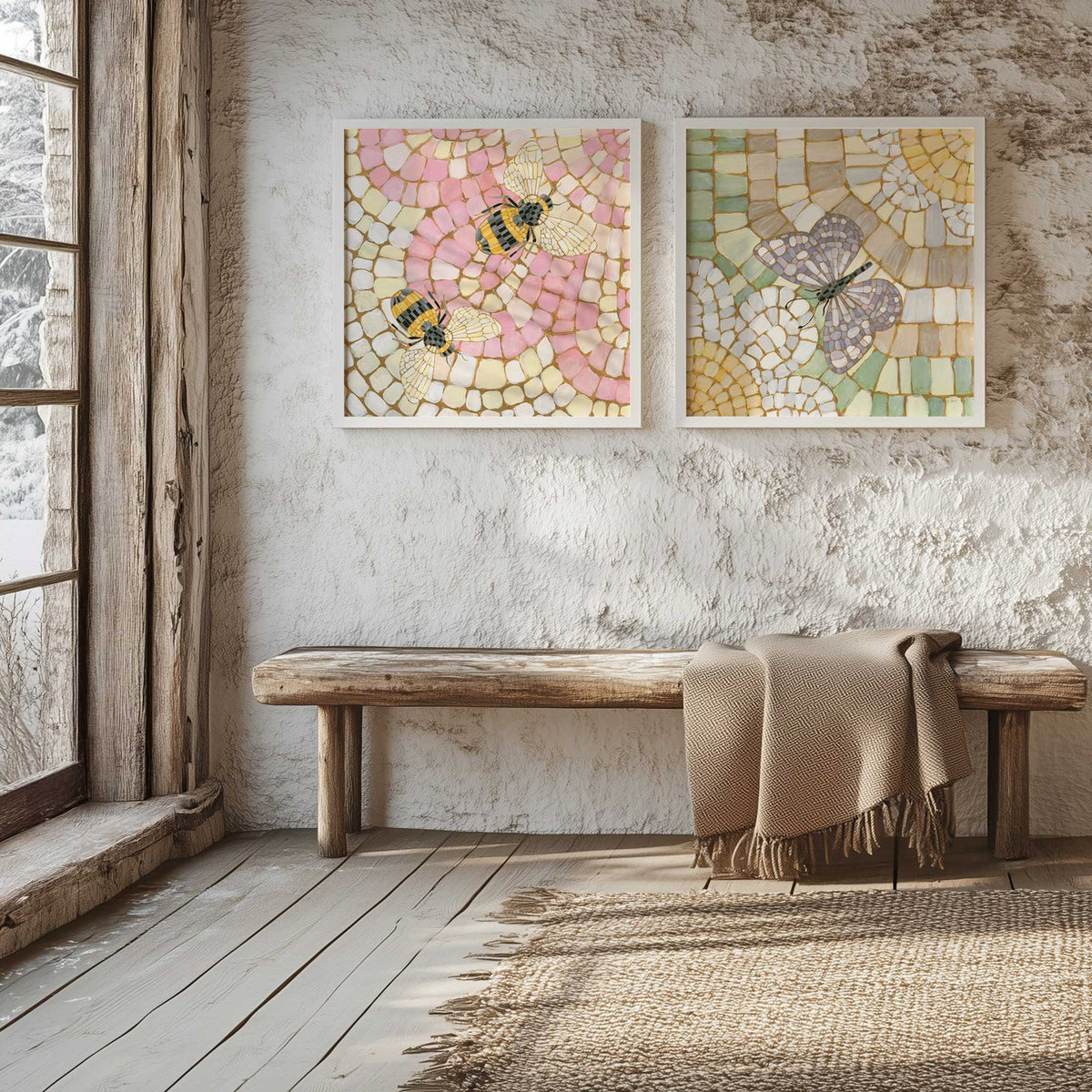 [Color:Walnut], Picture of art in a Walnut frame