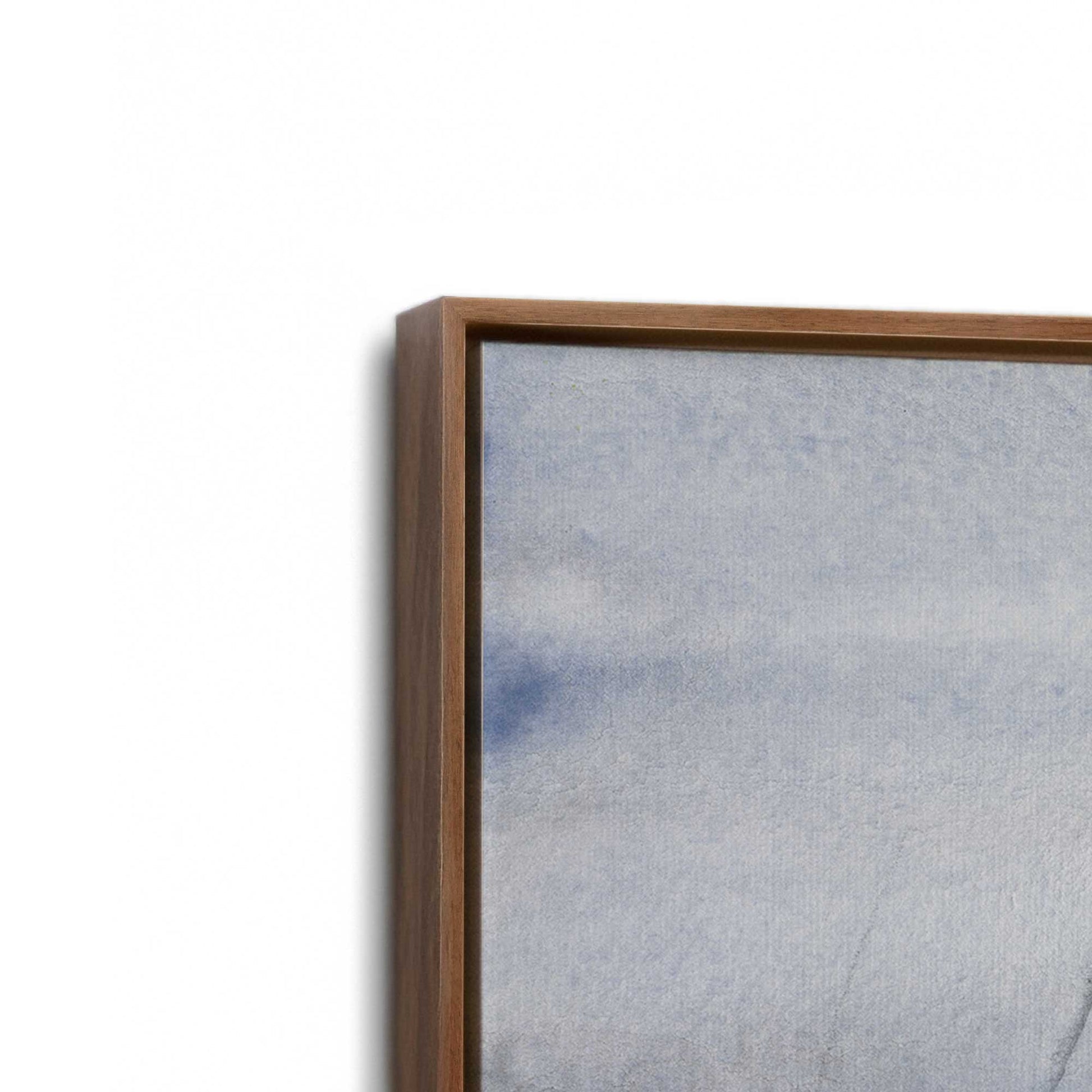 [Color:Walnut], Picture of art in a Walnut frame at an angle