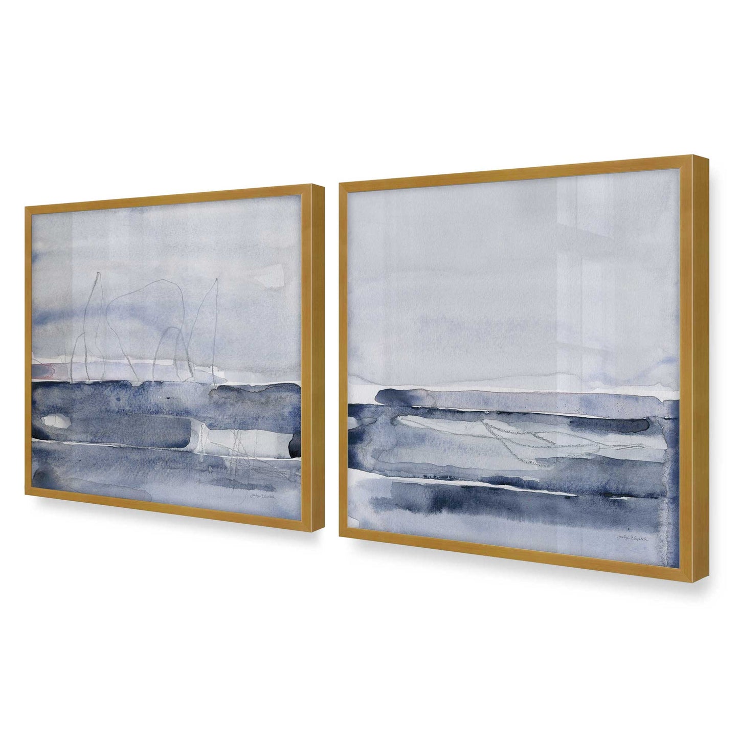 [Color:Polished Gold], Picture of art in a Polished Gold frame of the corner
