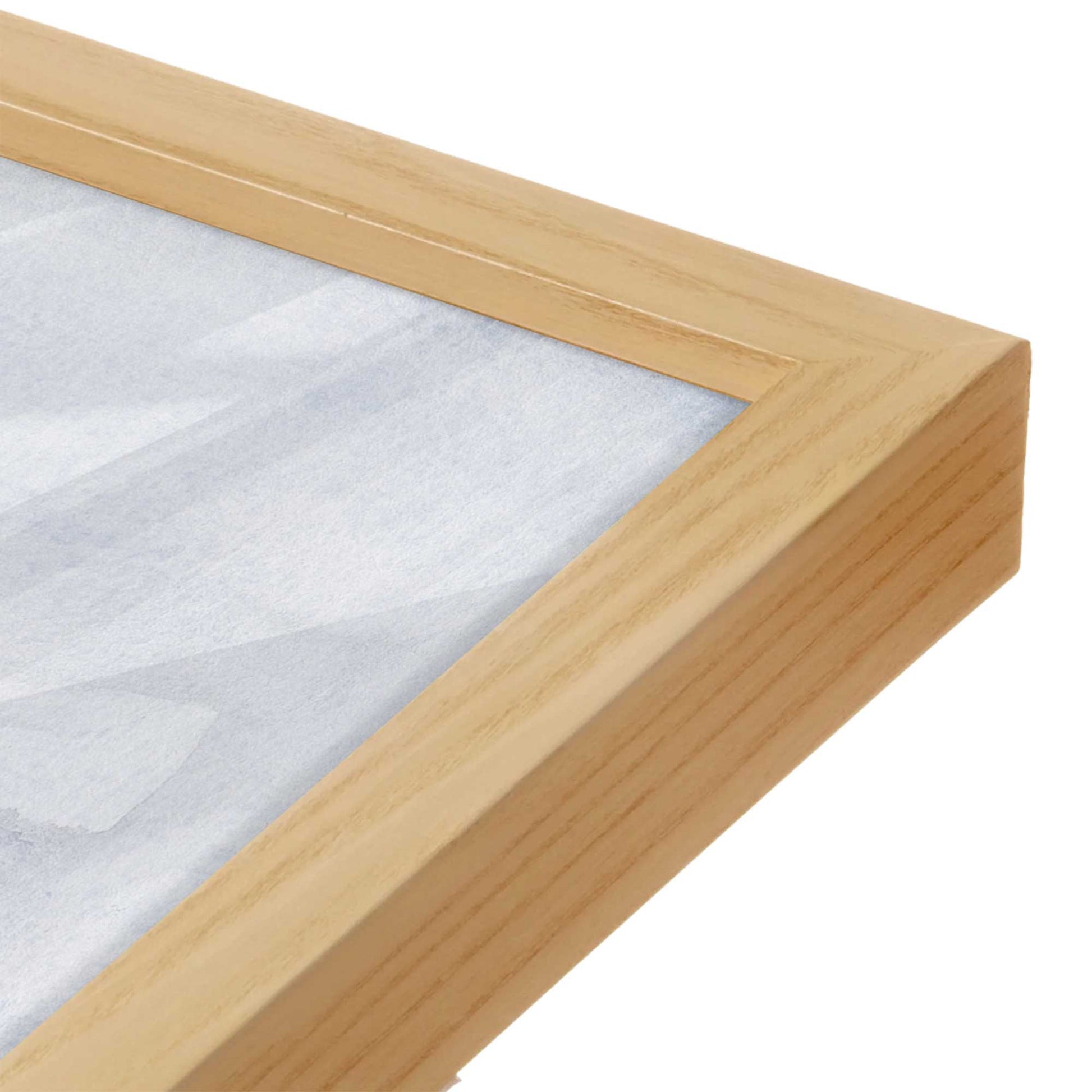 [Color:American Maple], Picture of art in an American Maple frame of the corner