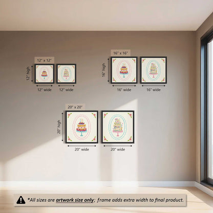 Sweet Slice Party Set of 2 Art Prints