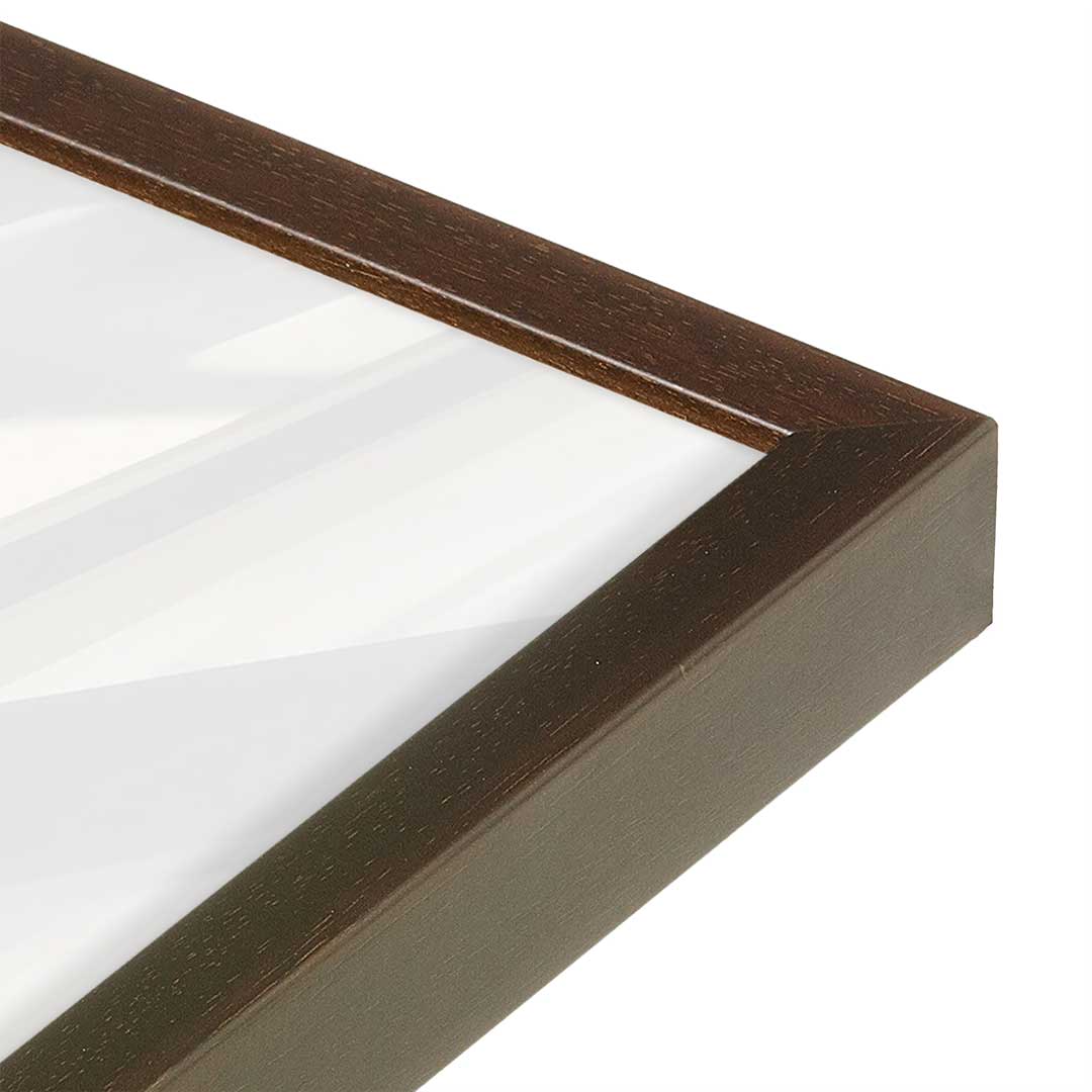 [Color:Belvinder Brown], Picture of art in a Belvinder Brown frame of the corner