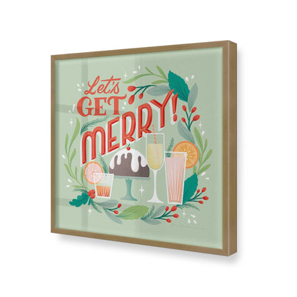 [Color:Brushed Gold], Picture of art in a Brushed Gold frame at an angle